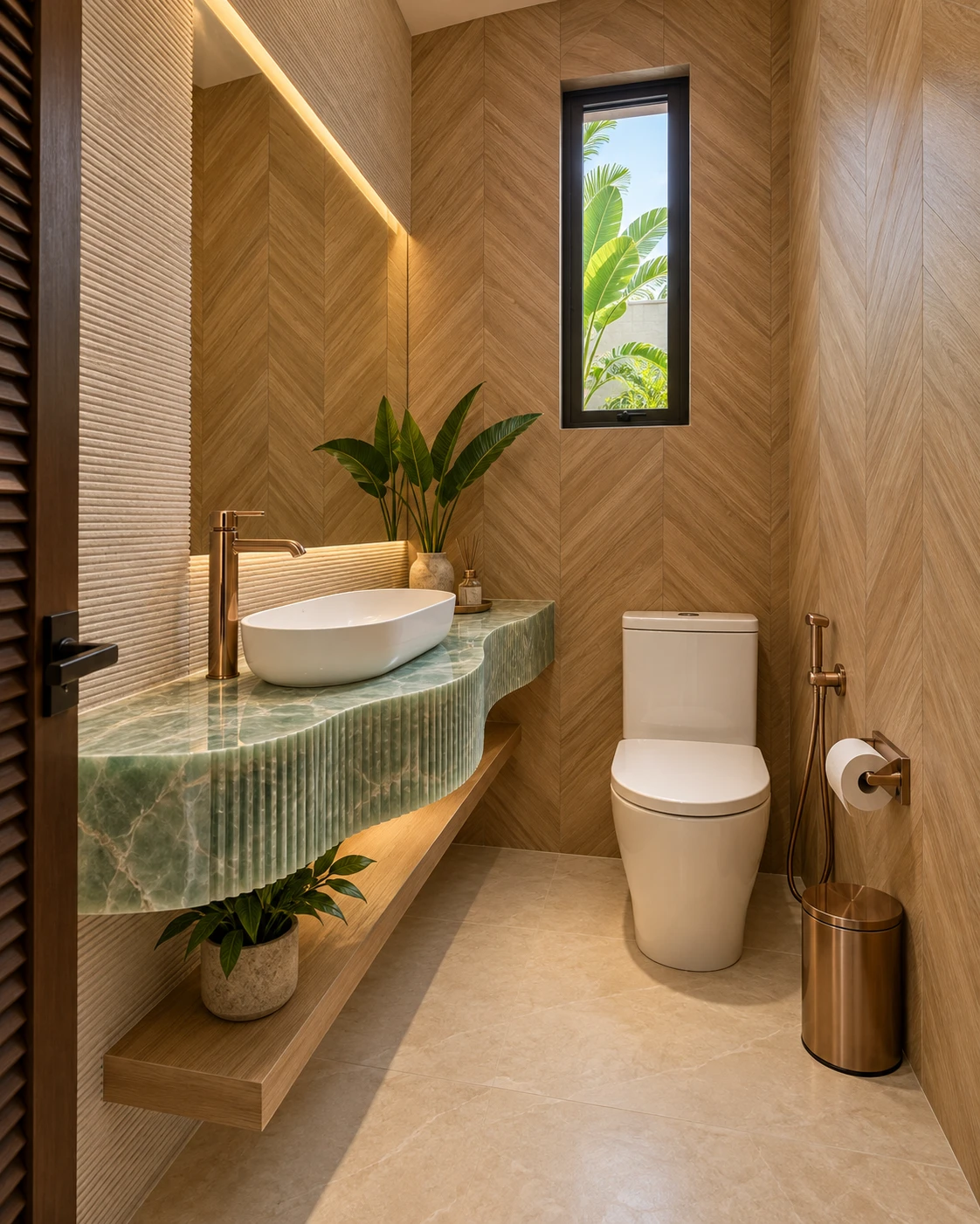 Lavabo externo da Casa Verticale