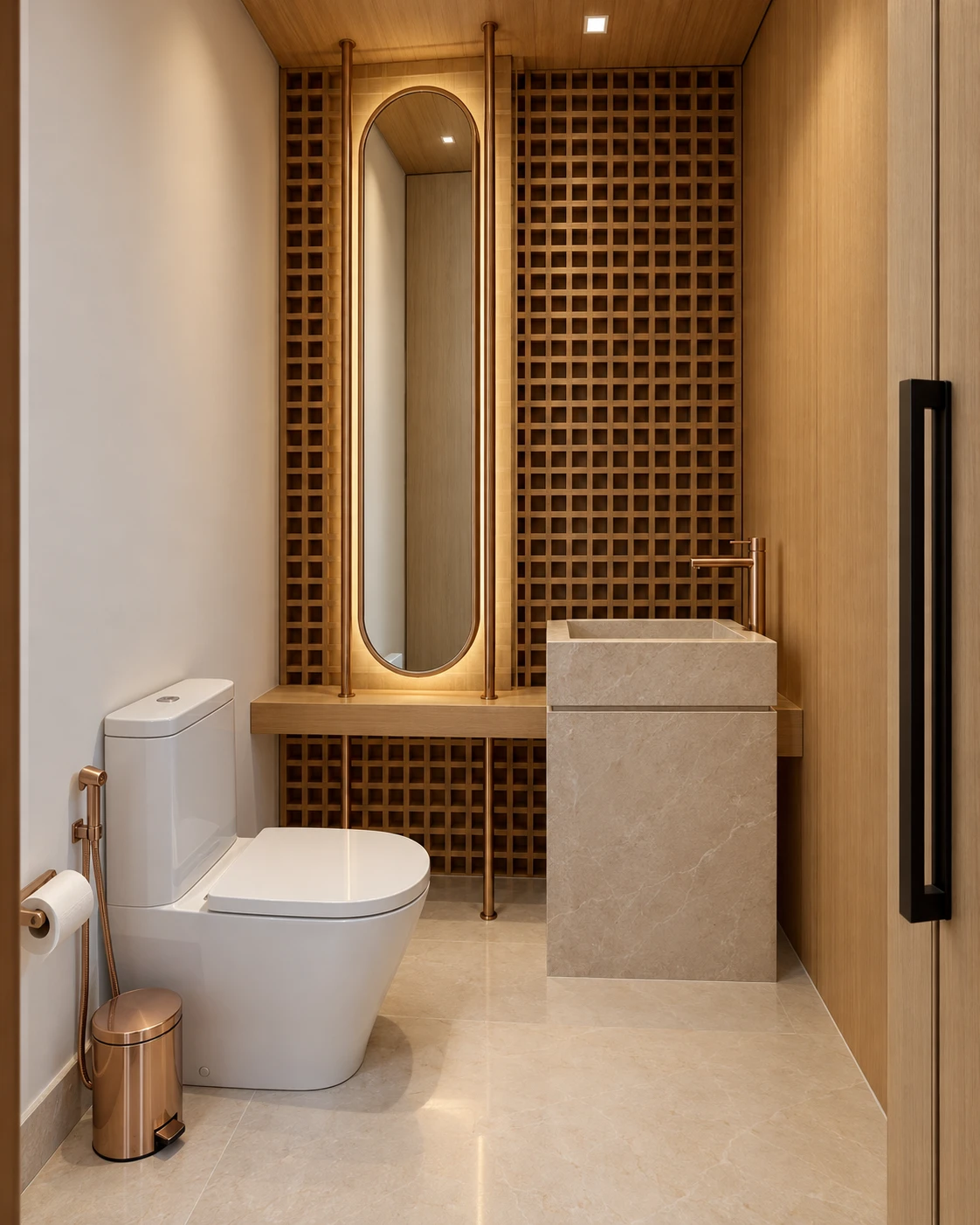 Lavabo interno da Casa Verticale